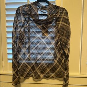 Zara plaid blouse